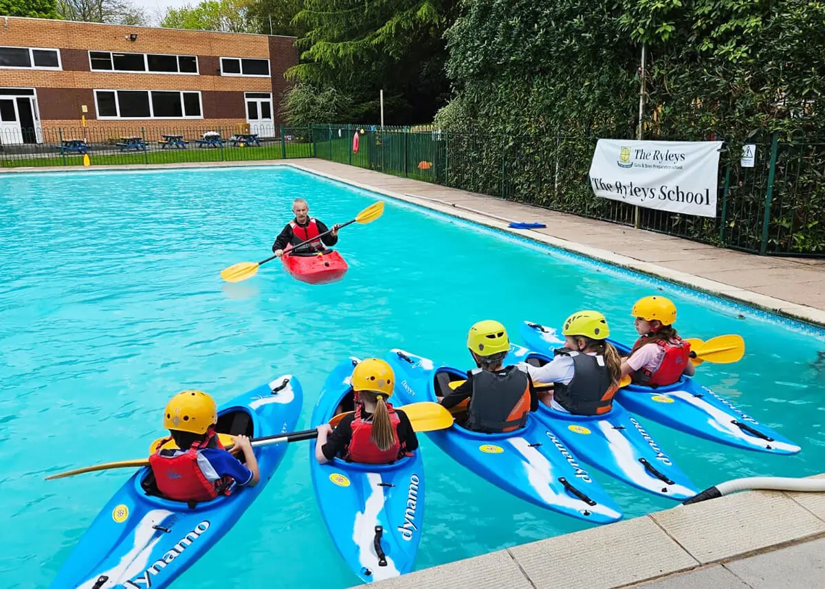 Swimming at The Ryleys School, a private school in Cheshire
