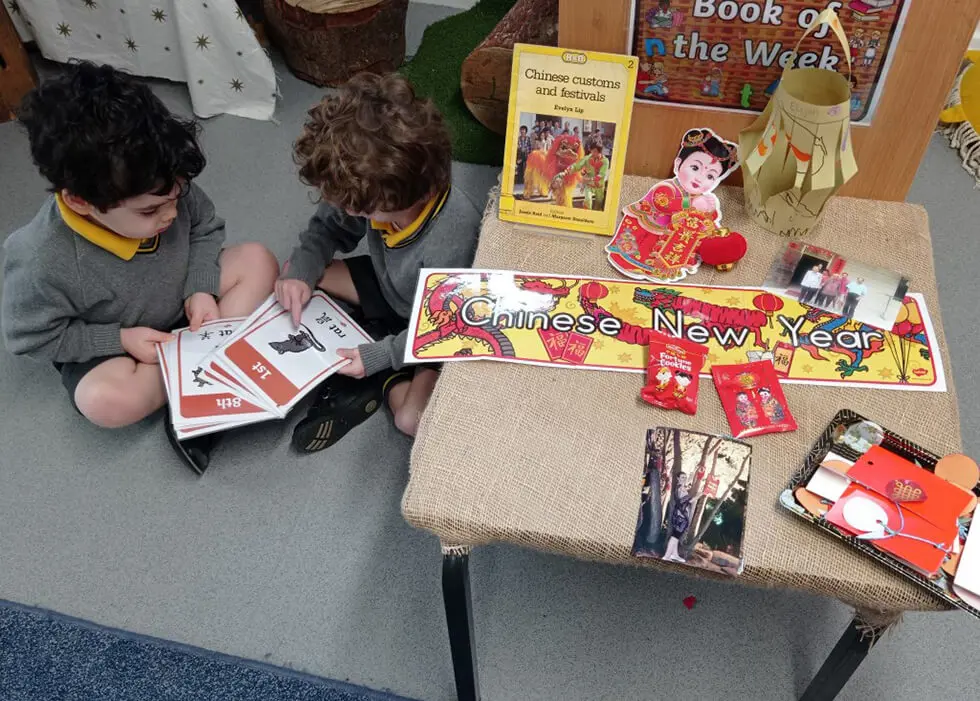 Year of the Dragon - Pre-Reception pupils at The Ryleys School, a private school in Cheshire, enjoyed learning about Chinese New Year