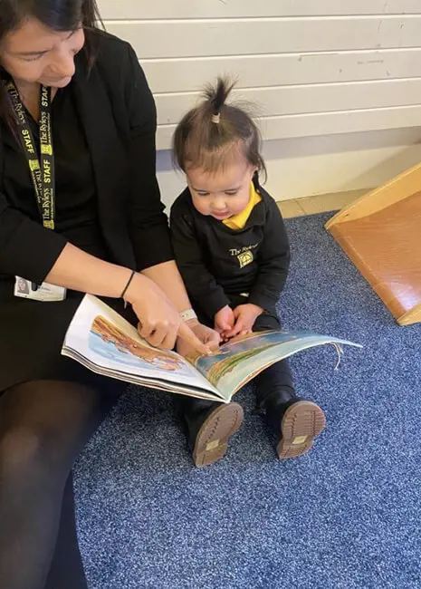 Nursery pupils enjoyed reading Stick Man at The Ryleys School, a private school in Cheshire