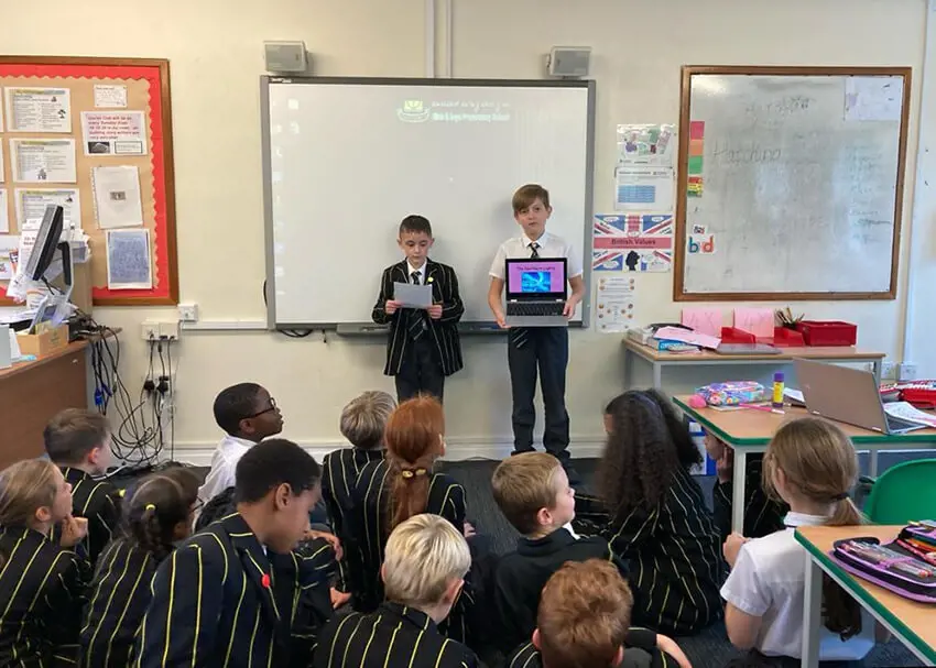 Research & presentations, Year 4 project work at The Ryleys School, Cheshire