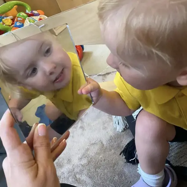 A nursery lesson about emotions and communication skills for children age 1 to 4 at The Ryleys School, a private school in Cheshire.